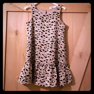 Cheetah print sleeveless girls dress